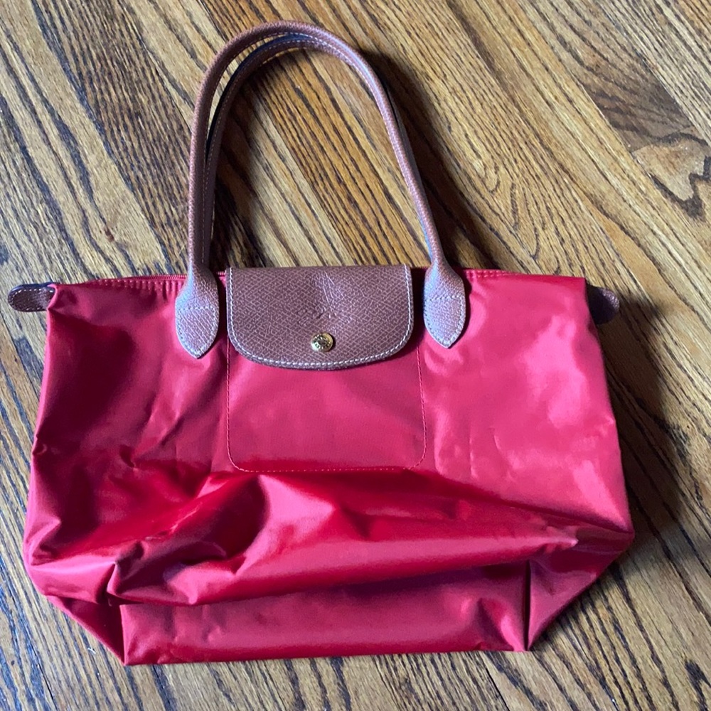 Red Mini Longchamp Shoulder Bag